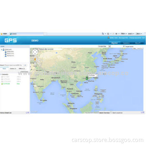 Free service charge vehicle GPS tracking system